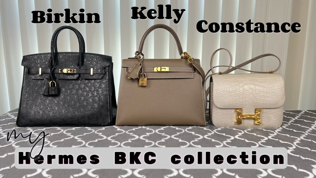 目前Hermès有3款手袋公认特别难买，就是最经典「爱马仕BKC」，分别是Birkin、Kelly和Constance（Youtube：@love.soojineee）