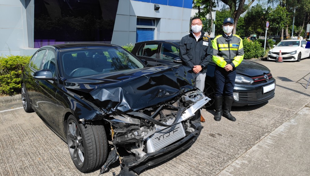 被告當時駕駛的車被警方查獲。 資料圖