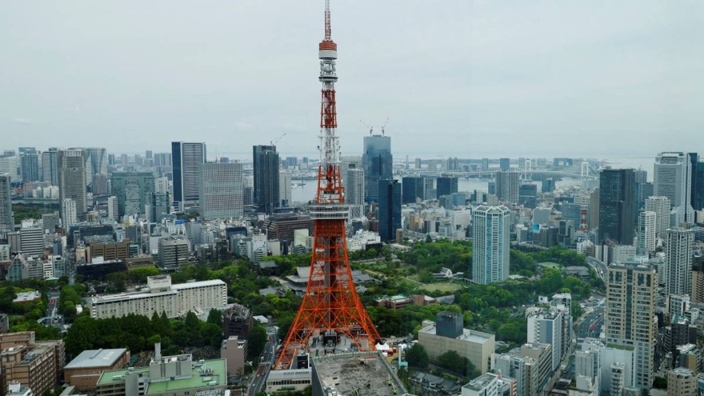 東京塔為當地地標。路透社