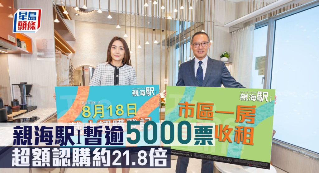 親海駅Ⅰ暫逾5000票，超額認購約21.8倍。