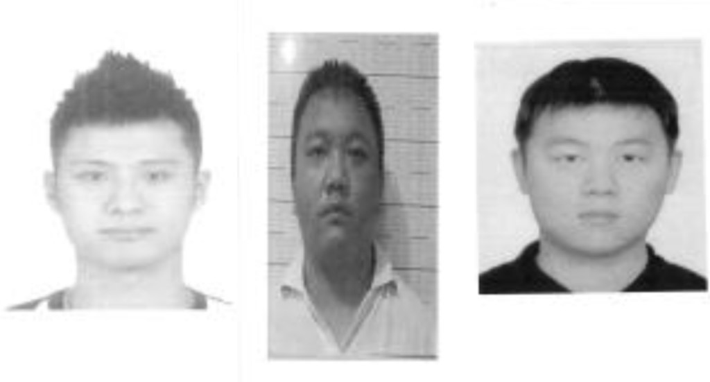 網民自發將台中打手基地案中的3名殺人潛逃犯的照片公開。中時