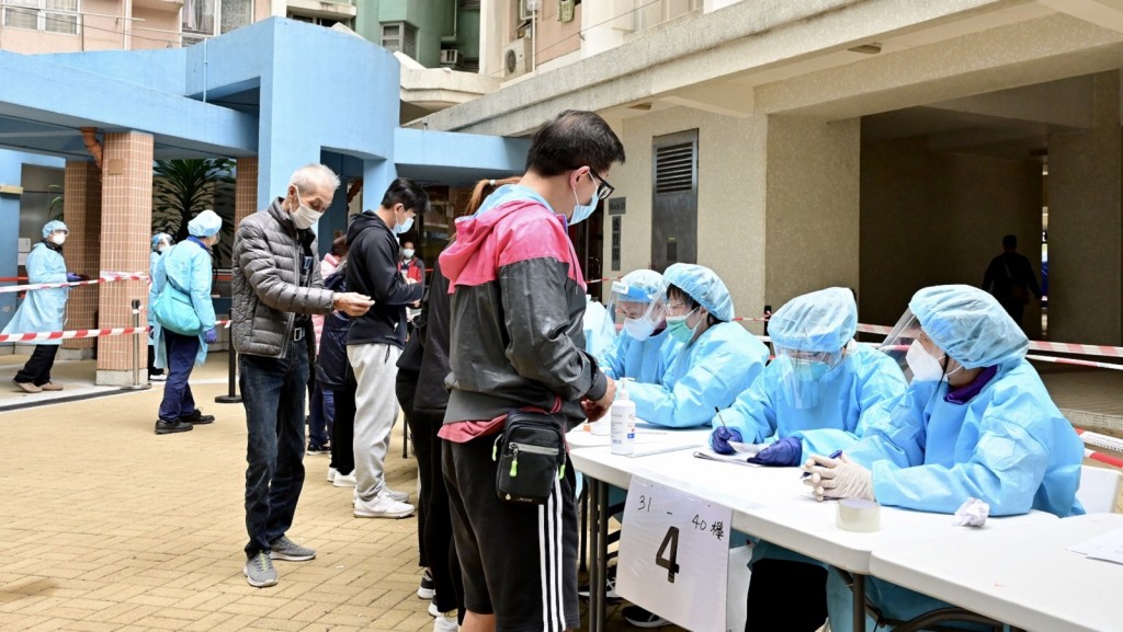 政府在天盛苑盛賢閣進行執法行動。政府新聞處圖片