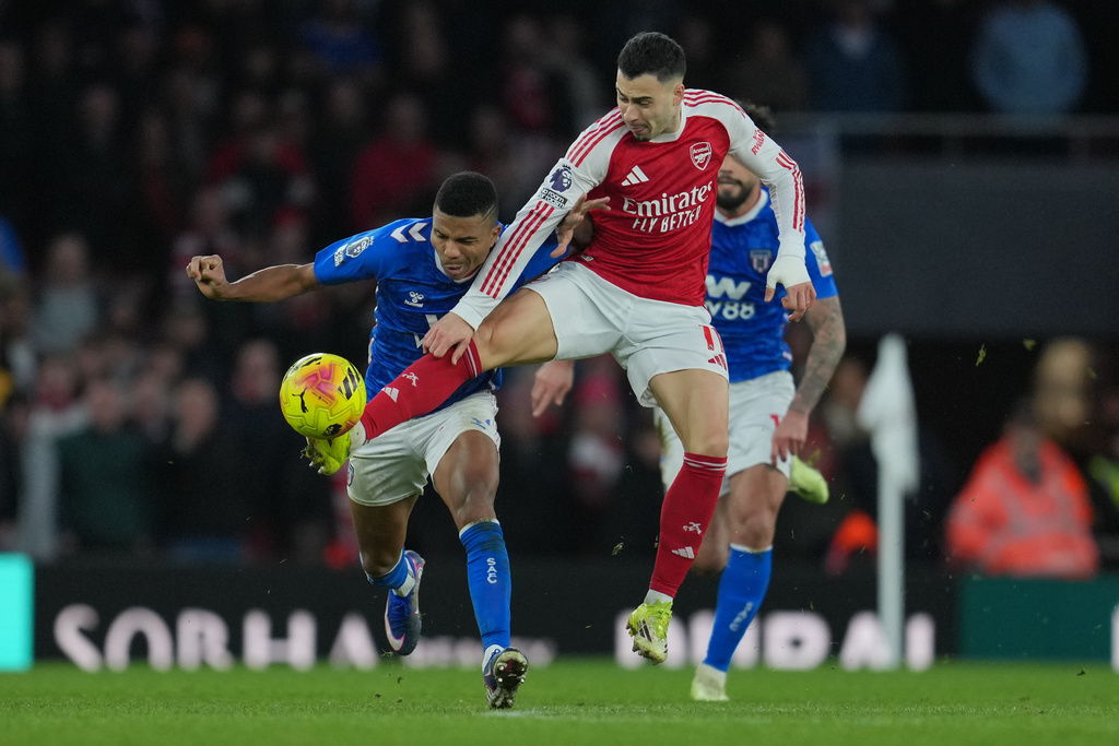 阿仙奴3：0新特蘭。美聯社