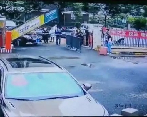 汽車撞死2名路邊玩耍姐弟。網上圖片