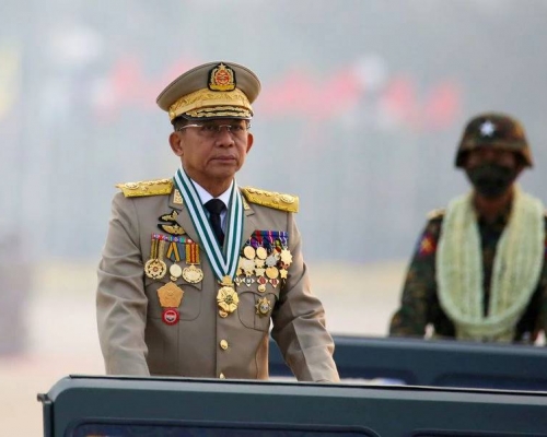東盟拒讓緬甸軍政府首腦敏昂萊出讓下周舉行的東盟峰會。路透社資料圖片