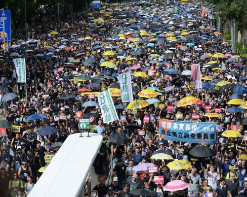 民陣在上月21日曾舉行遊行。資料圖片