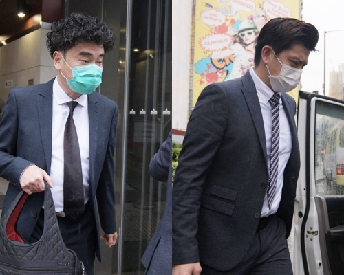 左起證人盧嘉昇、證人王子勤。