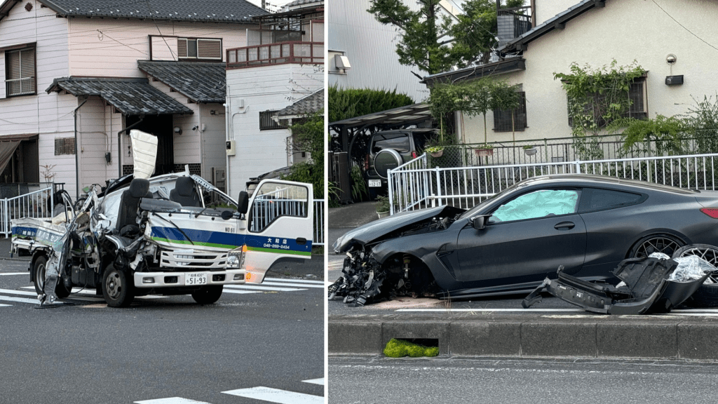 中國留學生開黑色私家車狂撼農夫車,撞死一名57歲司機。 X
