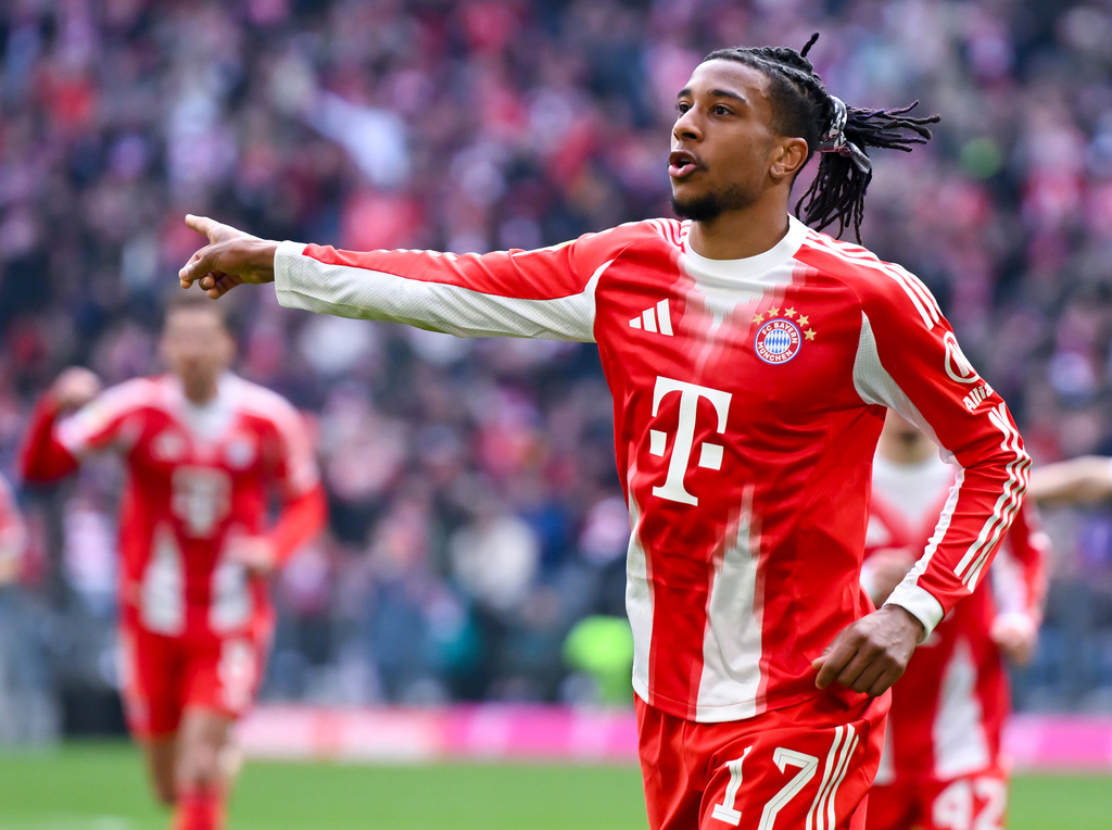 奥利斯为拜仁打开纪录。美联社