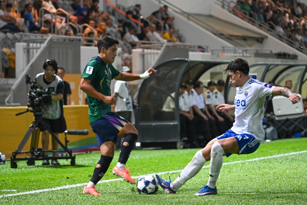 大埔主場0:1惜負獅城水手。攝影:魏國謙 大埔主場0:1惜負獅城水手。攝影:魏國謙