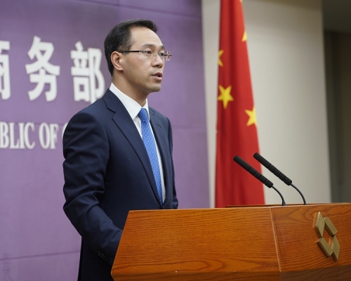 商務部新聞發言人高峰。新華社資料圖片
