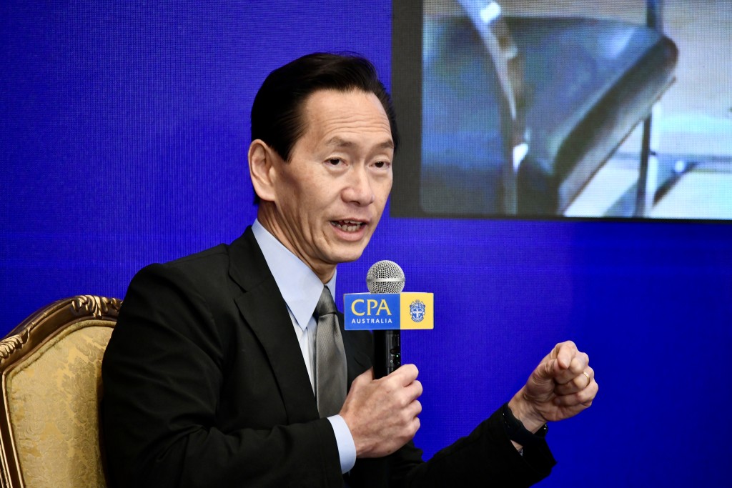 陳智思表示，香港過去30年發展中過度聚焦單一市場。 盧江球 攝