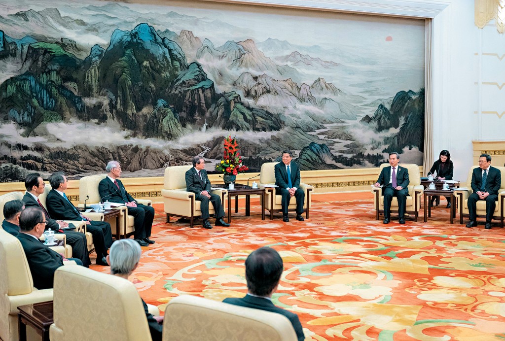 副總理何立峰今年2月會見日本經濟界訪華團。