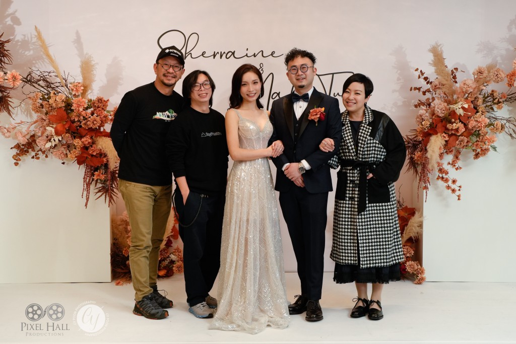 麥沛東與相戀五年多的圈外女友趙雪翎舉行婚禮。