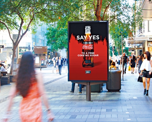 可口可樂最近推出全新無糖可樂，以健康作為賣點。