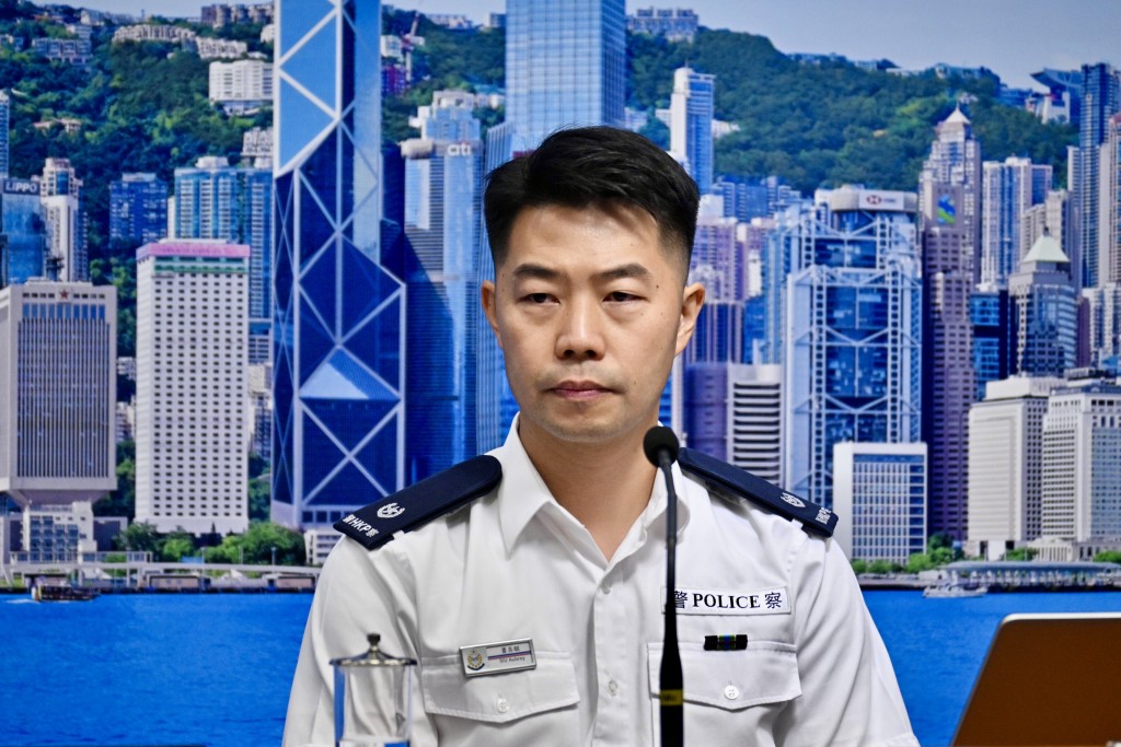 警隊護送組主管、警司蕭奕騏。 警隊護送組主管、警司蕭奕騏。
