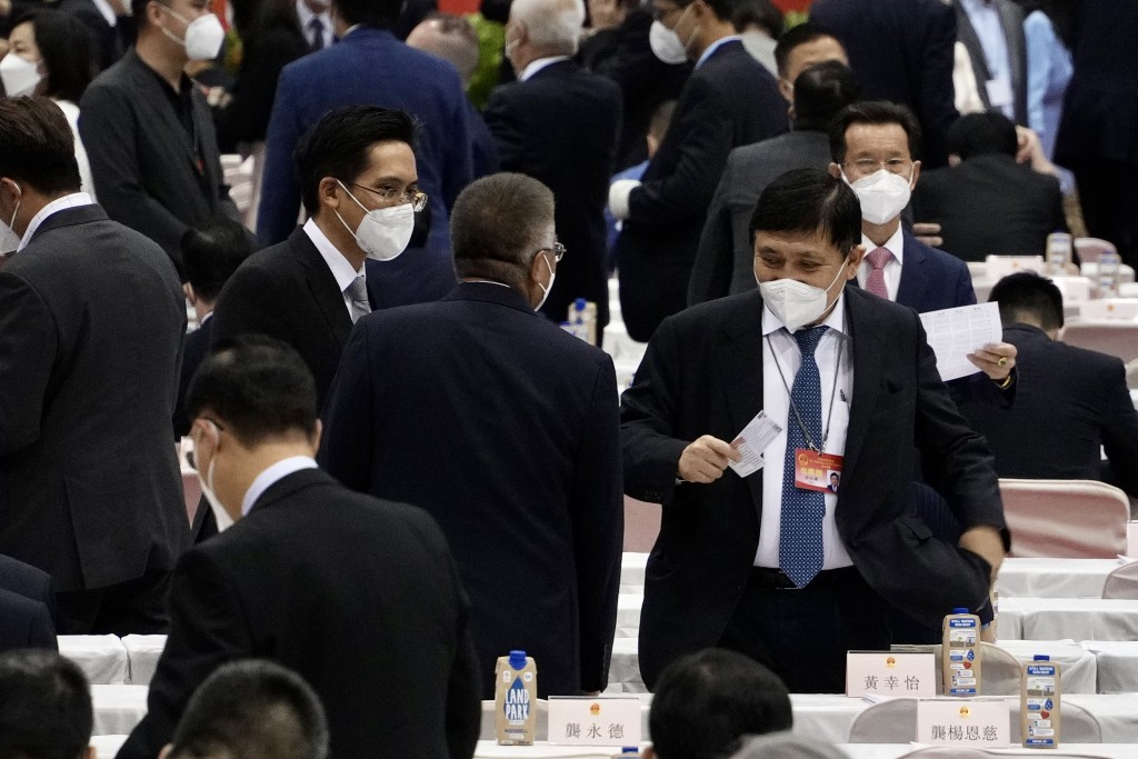 港区全国人大代表选举会议第一次全体会议。（苏正谦摄）