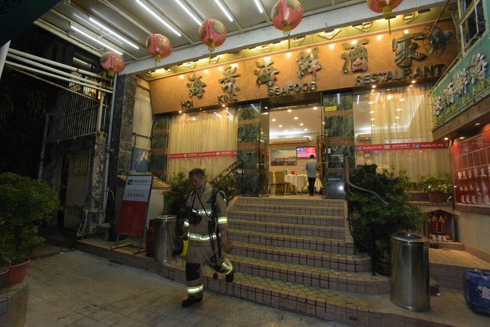 經初步調查後，消防認為火警沒有可疑。黃文威攝