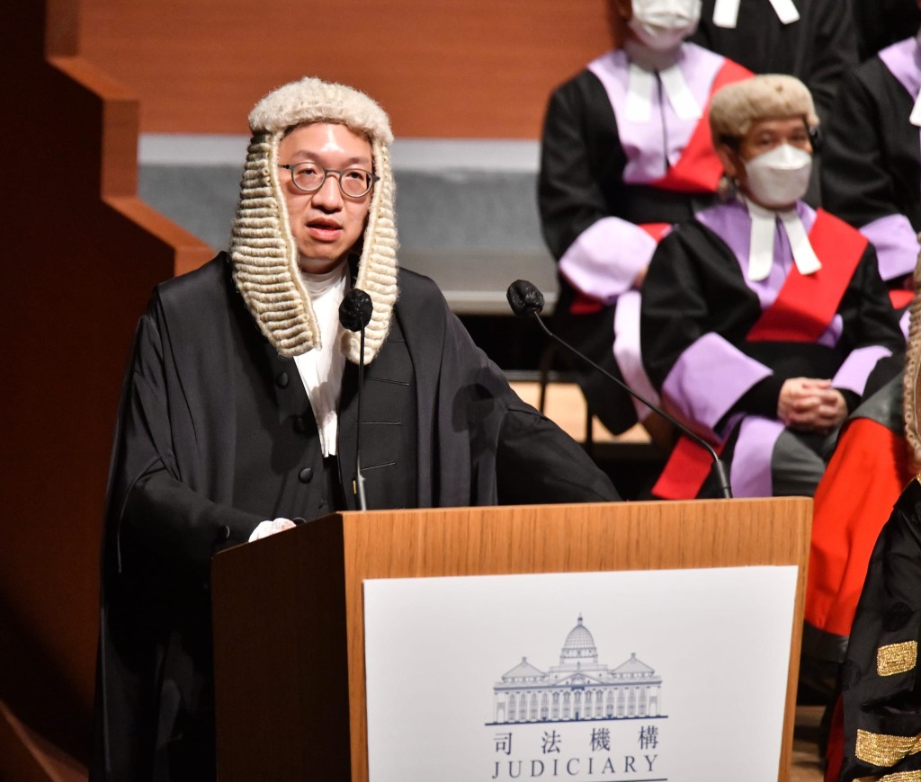 林定國表示,人大釋法釐清條文原意,若稱是凌駕於法律屬無稽之談。盧江球攝