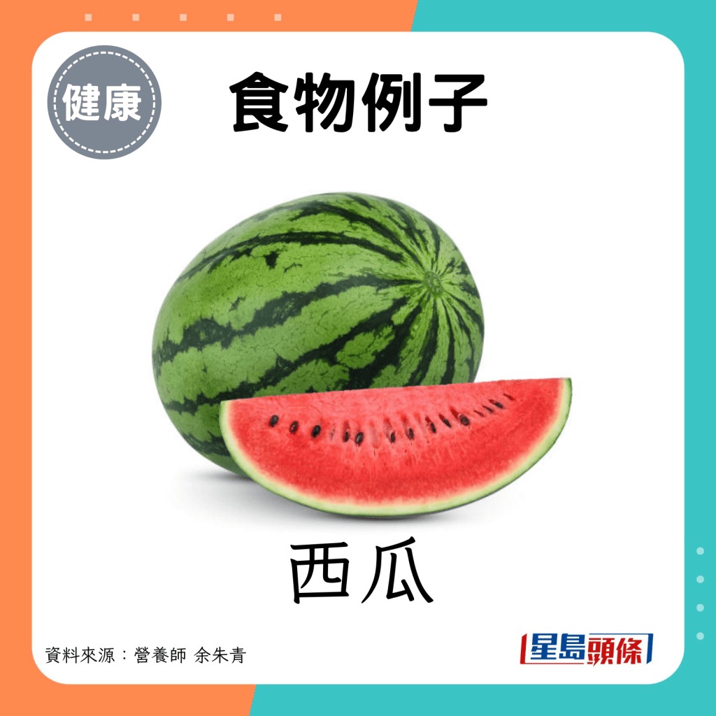 食物例子：西瓜。