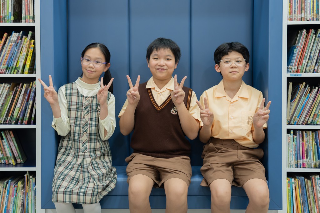 （左至右）李心悅、林俊樂、何睿浠（圖片來源：《親子王》）