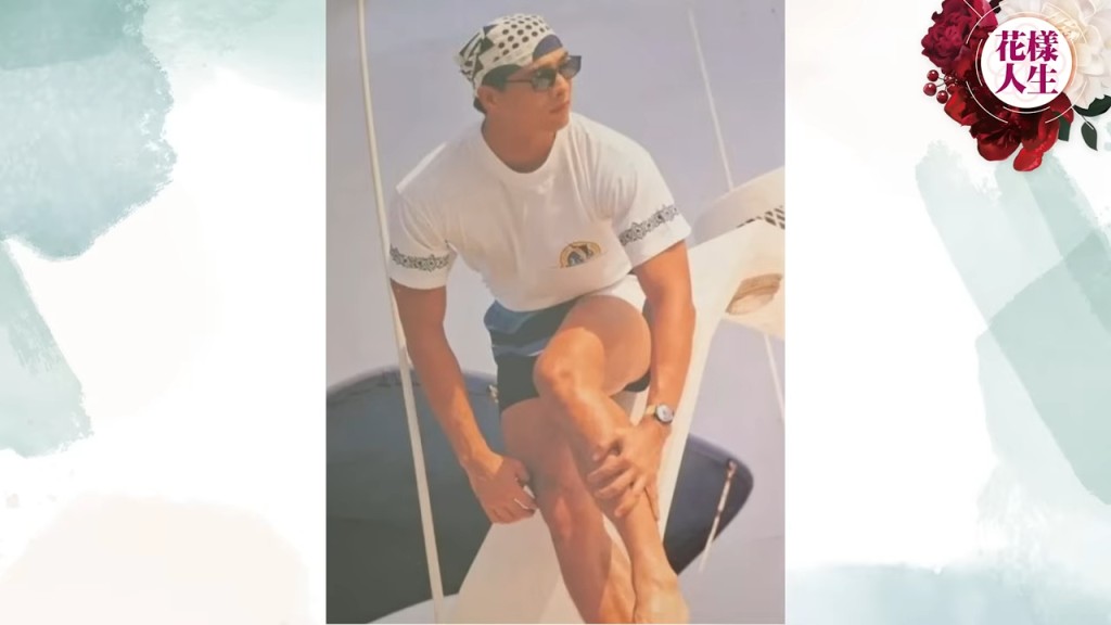 林偉昔日做模特兒的照片。 林偉昔日做模特兒的照片。