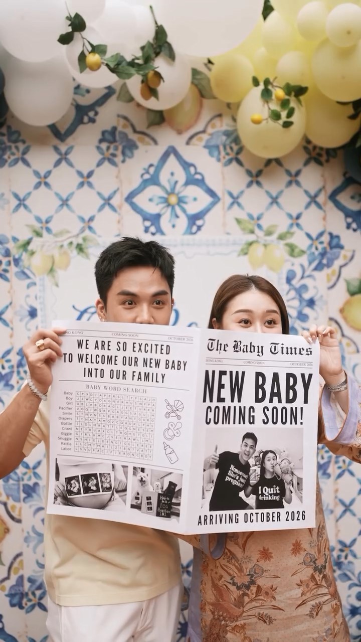 伍富橋今年5月舉行Baby Shower。 伍富橋今年5月舉行Baby Shower。