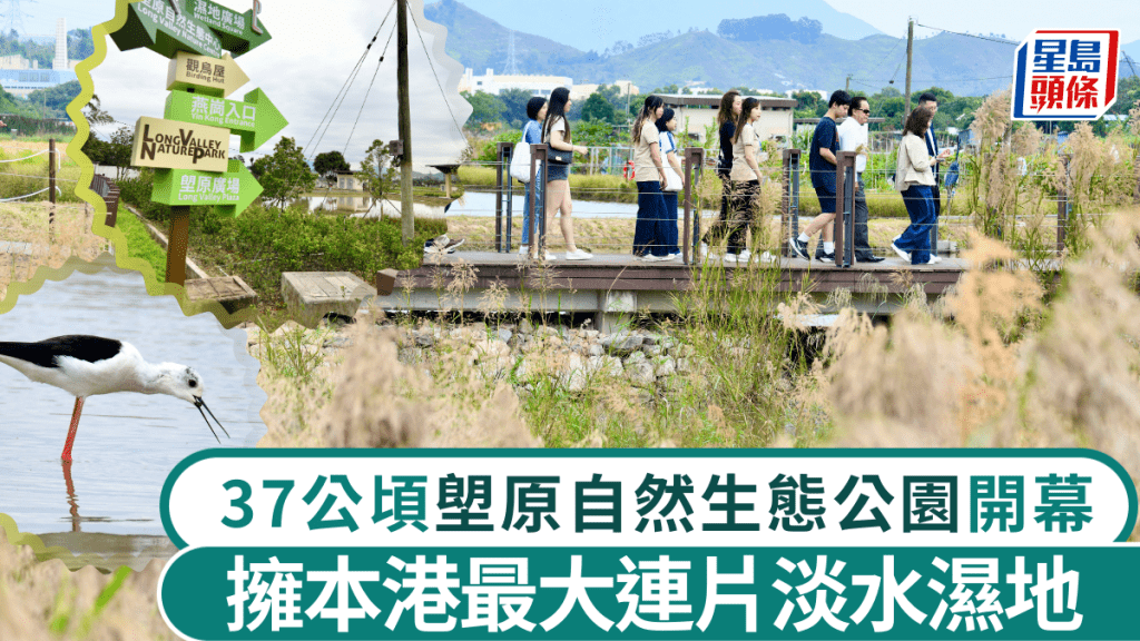 上水塱原自然生態公園開幕 佔地37公頃分三區 訪客區佔約5公頃