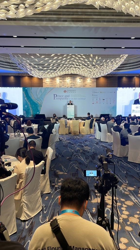香港律師會舉行「一帶一路倡議十周年」國際高峰論壇2023，約340位參與者出席。吳艷玲攝