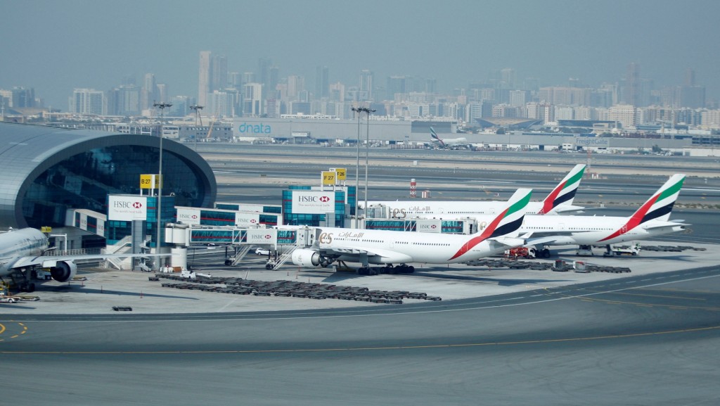 杜拜機場仍暫停運作。路透社