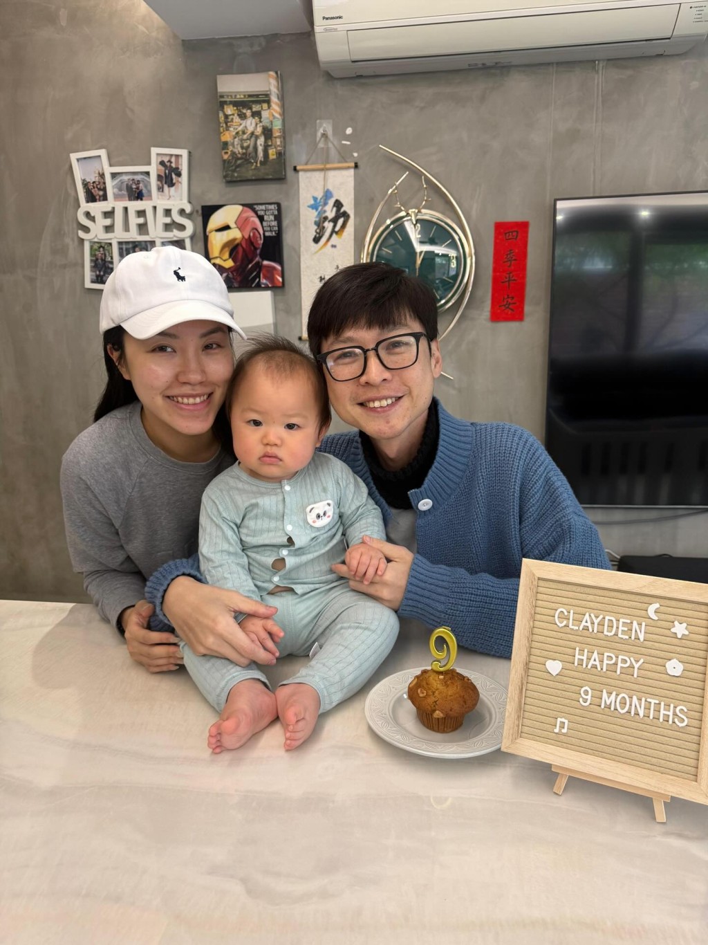 陳Sir去年榮升爸爸，他希望自己能早日康復，回家抱抱兒子。