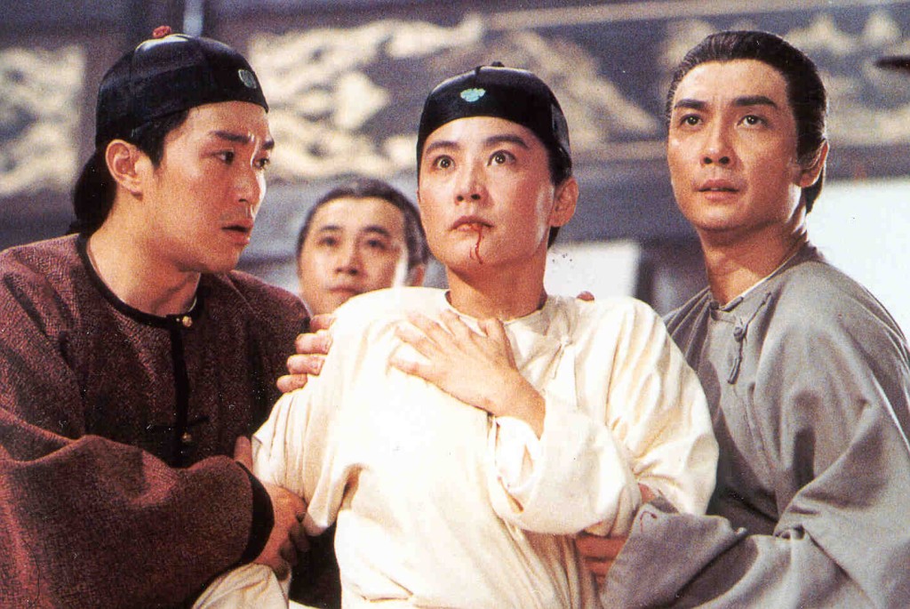 刘松仁（右）亦拍过不少电影，包括在周星驰的《鹿鼎记》系列饰演陈近南。