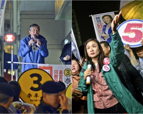 票站調查顯示陳凱欣當選機會較李卓人高。