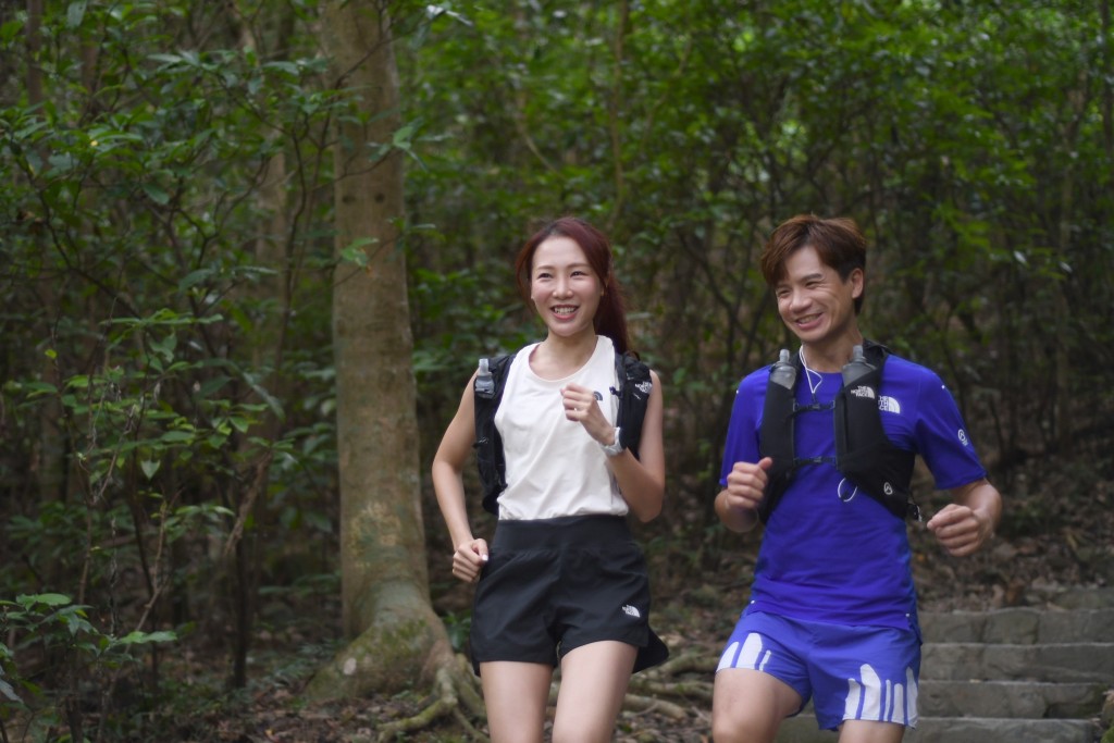 釗峰邀請米露迪參加毅行者，希望多一個朋友感受跑山樂趣。 吳家祺攝