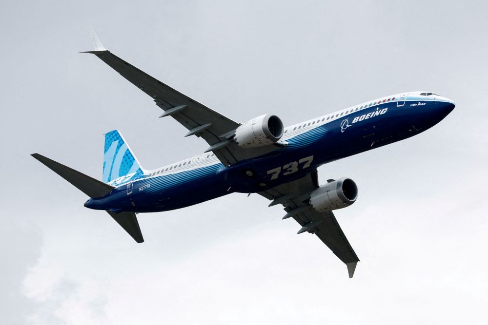 阿拉斯加航空停飛全部波音737- MAX9客機。 路透社示意圖