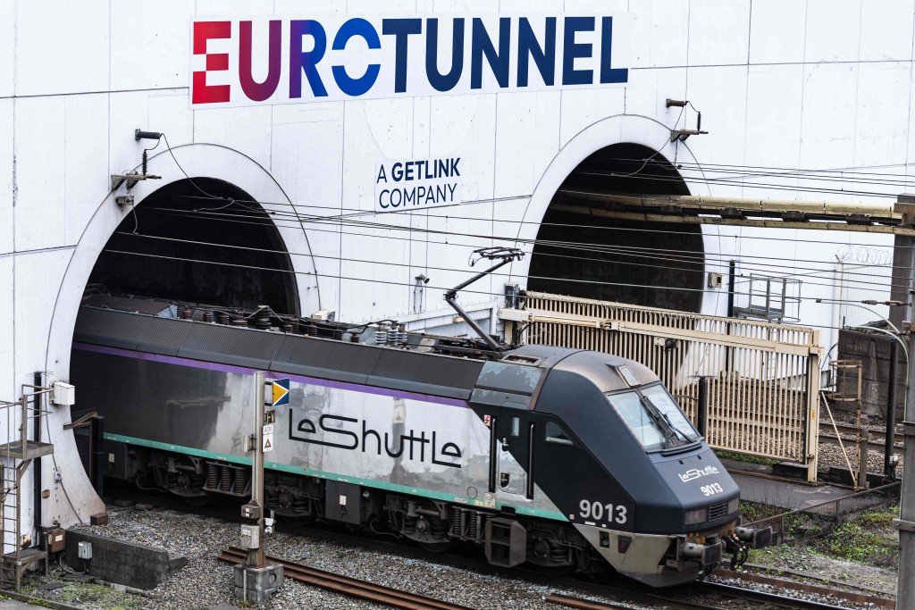 事故涉及Le Shuttle列車。法新社 事故涉及Le Shuttle列車。法新社