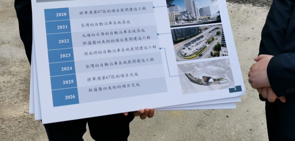 當局計畫明年起,陸續於深水埗、柴灣及將軍澳等開展智能停車場項目。