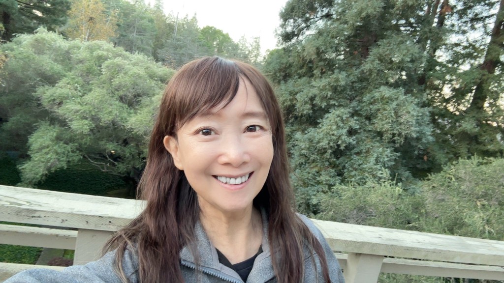 陳美齡早前到美國探望大仔一家。 陳美齡早前到美國探望大仔一家。