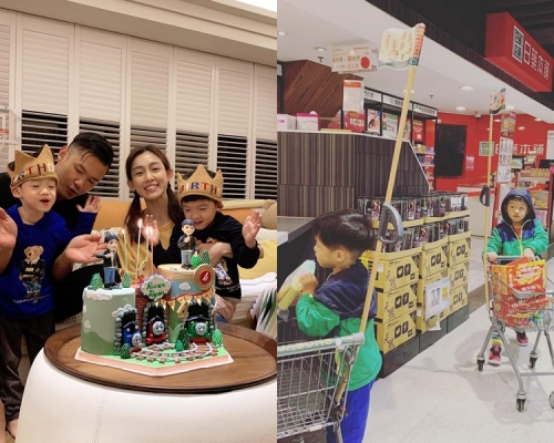 4歲孖仔飛飛和翔翔，兩人越大越乖巧，更幫媽媽做家務和買日用品。范瑋琪IG