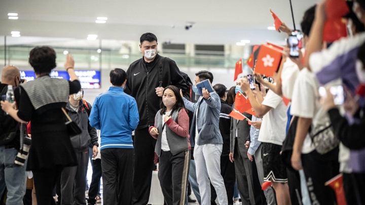 國家男子籃球隊由姚明領隊,今晚在荃灣體育館主場迎戰哈薩克斯坦。資料圖片