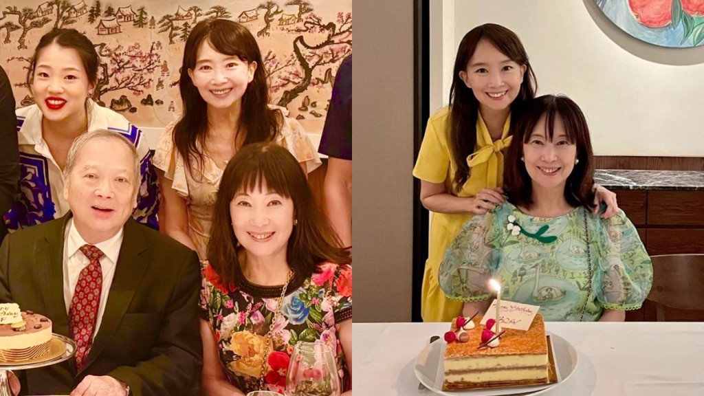 陳美齡為「富豪御醫」二姐夫謝德富慶生  與凍齡二家姐如餅印  陳曦齡背景猛料