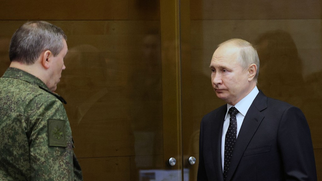 俄羅斯總統普京(右)。AP