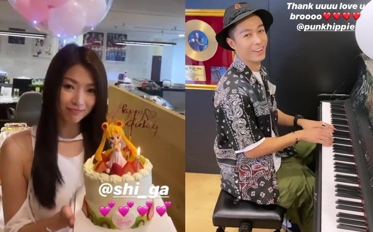 連詩雅收到美少女戰士蛋糕,又有柏豪彈琴助興,今年生日夠驚喜。