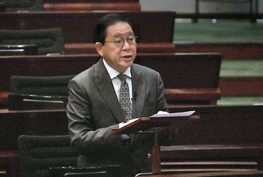 林健鋒指無論誰做立法會議員都應抱一個信念，就是支持特區政府。資料圖片
