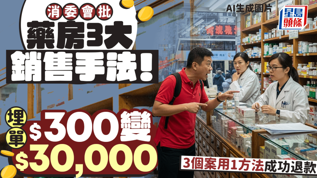 消委會藥房投訴個案!3大「不良」銷售手法 埋單$300變$30,000 靠1方法成功退款!?