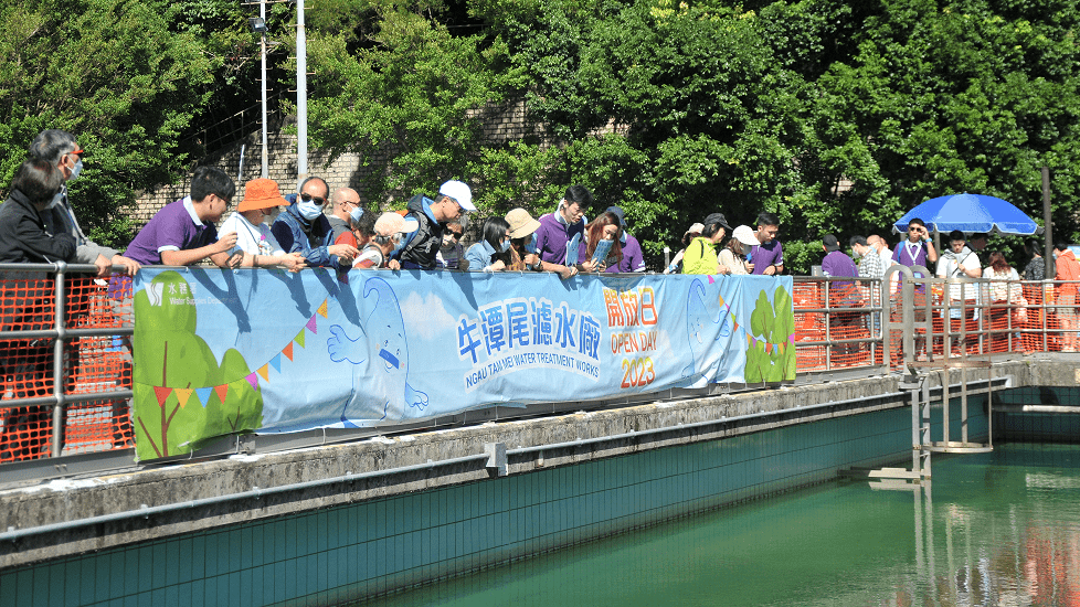水務署牛潭尾濾水廠昨起一連兩日開放，供市民參觀。政府新聞處