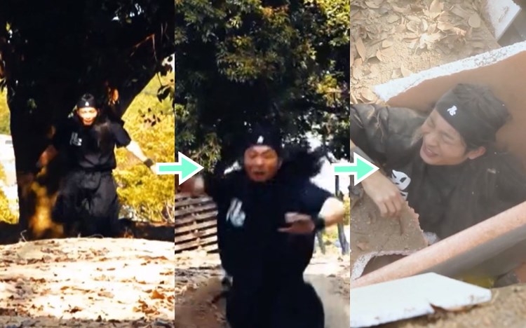 睇到阿Dee跌落去即刻爆笑,要落地獄嘞。