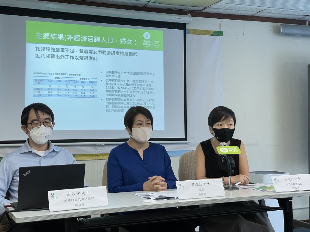 樂施會今日發表《香港貧窮狀況報告，及疫下本港貧窮與就業面貌》研究報告。
