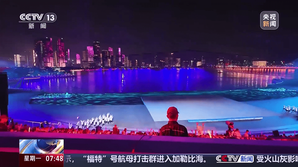 第十五屆全運會閉幕式彩排。 央視