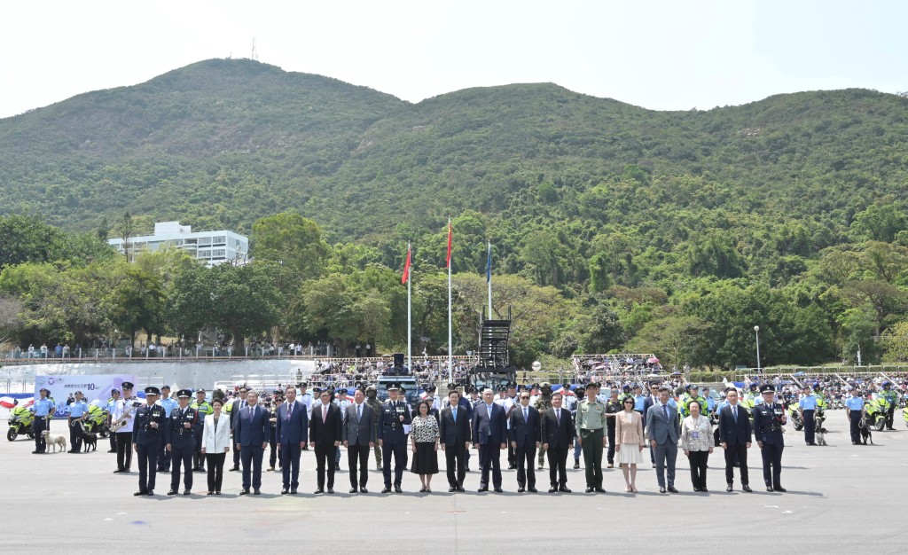 李家超今日出席全民国家安全教育日暨香港警队180周年警察学院开放日。李家超FB图片